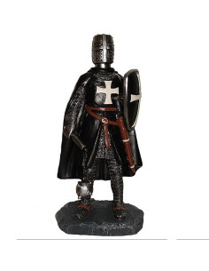 Cavaliere Ospitaliere medievale in miniatura con spada...