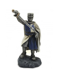 Cavaliere medievale in miniatura con tunica di Leone...