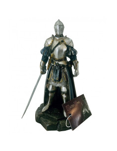 Miniatura di Cavaliere Medievale con Elmo e Spada (Altezza 12 cm.)