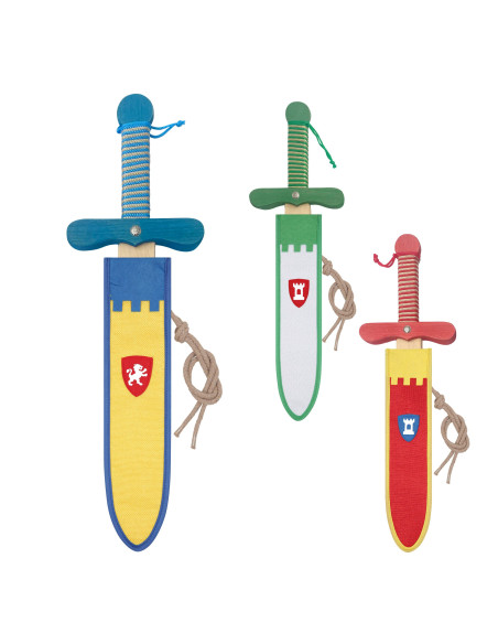 Spada medievale in legno per bambini,...
