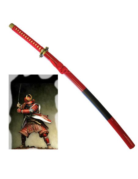 Katana decorativa Samurai rossa (104...
