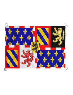 Stendardo medievale squartato bordeaux (70x100 cm.)