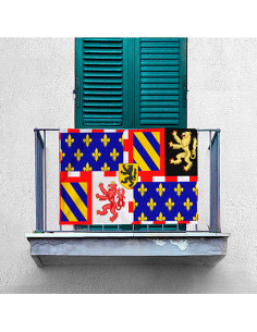 Stendardo medievale squartato bordeaux (70x100 cm.) 2