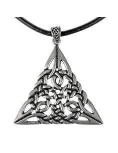 Ciondolo amuleto triangolo nodo celtico