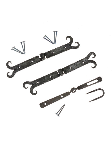 Set di 2 cerniere medievali con...