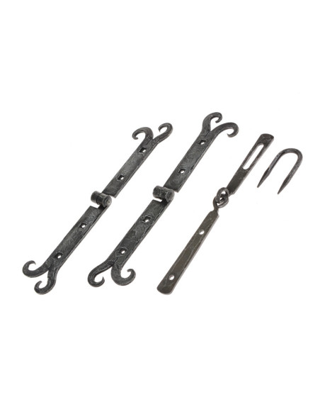 Set di 2 cerniere medievali con...