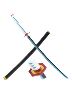 Katana decorativa blu Giyu Tomioka, Demon Slayer (96 cm.)