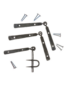 Set di cerniere vichinghe con bullone forgiato
