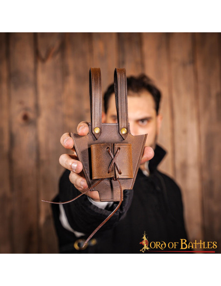 Baldric medievale marrone per...