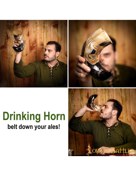 Corno viso tribale medievale da bere...