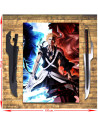 Pacchetto spada Zangetsu di Ichigo Kurosaki + stendardo, candeggina
