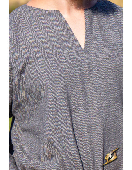 Tunica Arvid norreno-vichinga in grigio