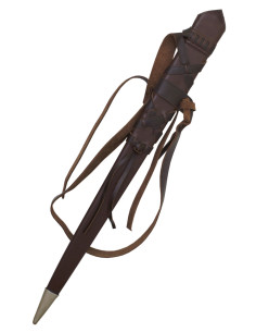 Fodero in legno rivestito in pelle spada a una mano (80,5...