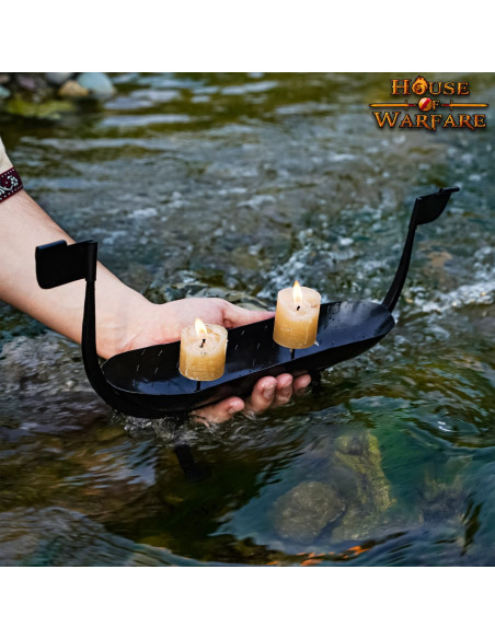 Portacandela in ferro battuto nave...