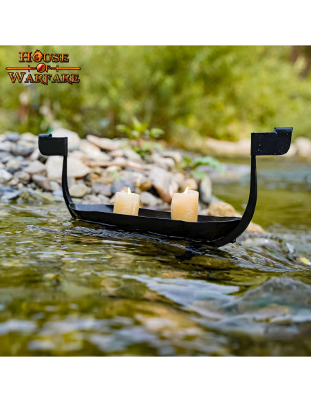 Portacandela in ferro battuto nave...