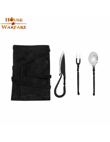 Gioco 3 posate medievali forgiate con...