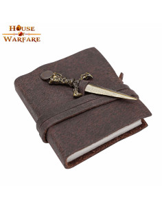 Piccolo diario medievale con mini-pugnale (5x6,3 cm.)