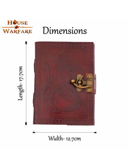 Agenda sirena in pelle fatta a mano...