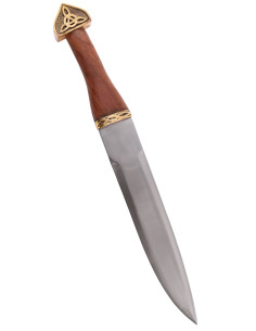 Pugnale vichingo Seax, con fodero in cuoio (49 cm.) 2