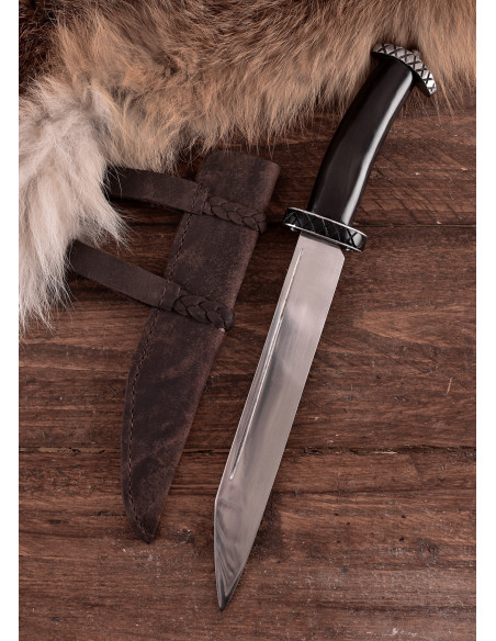 Coltello Seax corto con manico in...