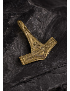 Ciondolo vichingo Martello di Thor, ottone (3 cm.) 2