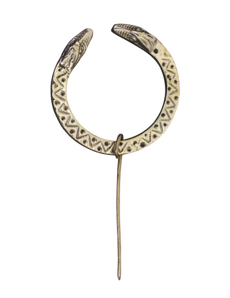Spilla drago vichingo, ottone (6 cm.)