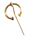 Spilla piccola ad anello ritorto, ottone (4 cm.)
