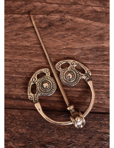 Spilla vichinga tipo Gldsborough Fibula, ottone (6,3 cm.)