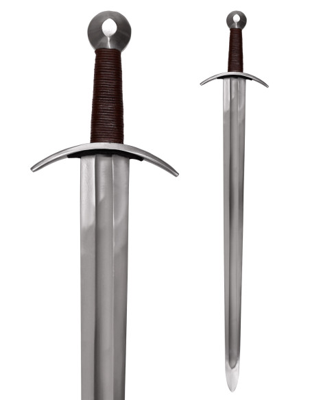 Spada medievale decorativa a goccia,...