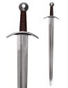 Spada medievale decorativa a goccia, con fodero (97 cm.)