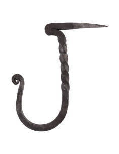 Gancio da parete forgiato a mano, punta del chiodo