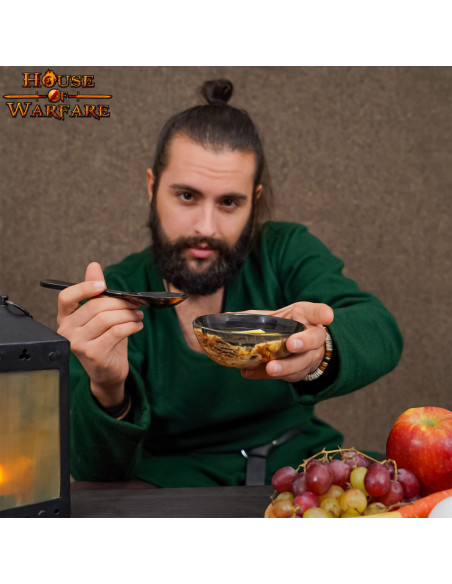 Ciotola in corno per feste medievali...