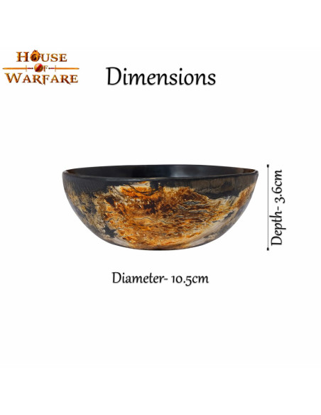 Ciotola in corno per feste medievali...