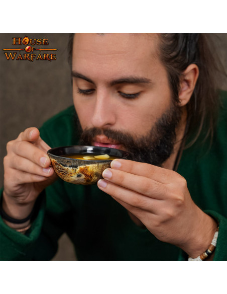 Ciotola in corno per feste medievali...