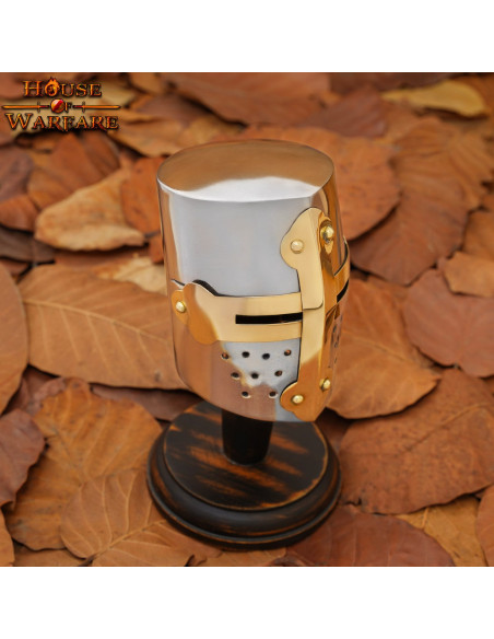 Mini elmo da crociato medievale con...