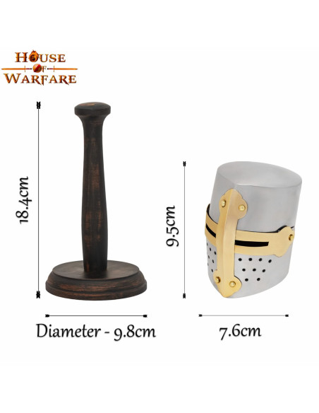 Mini elmo da crociato medievale con...