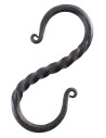 Gancio forgiato a mano a forma di S (10 cm.)