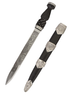 Pugnale scozzese con incisioni sulla lama (45 cm.) 2