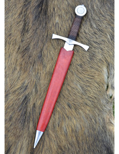 Pugnale medievale decorativo, con fodero (44 cm.) 2