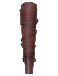 Faretra in pelle marrone, con cinghia posteriore (64 cm.) 2