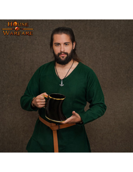 Brocca medievale in corno corno (800...