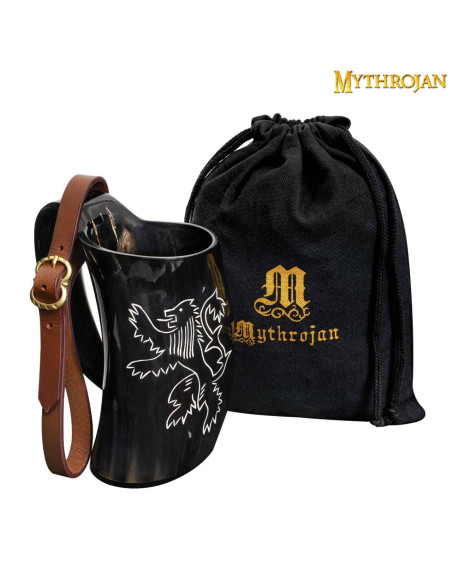 Brocca medievale in corno corno con...