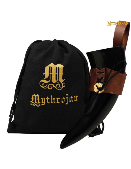 Corno vichingo con bandoliera...