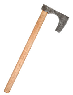 Ascia vichinga con acciaio forgiato a mano, tipo C (60 cm.)