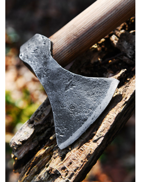 Ascia vichinga con acciaio forgiato a...