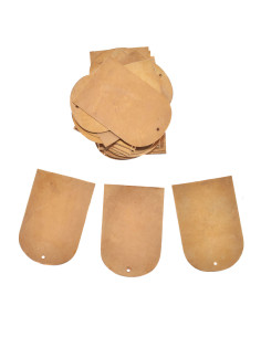 Set di 25 piastre in ottone per armature lamellari (7,5 cm.)