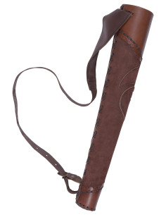 Faretra in pelle con cinghia posteriore (60 cm.)