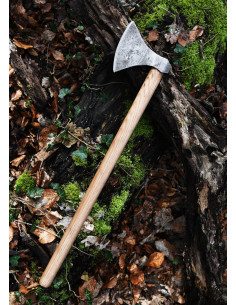 Ascia vichinga con acciaio forgiato a mano, tipo M (82 cm.) 2
