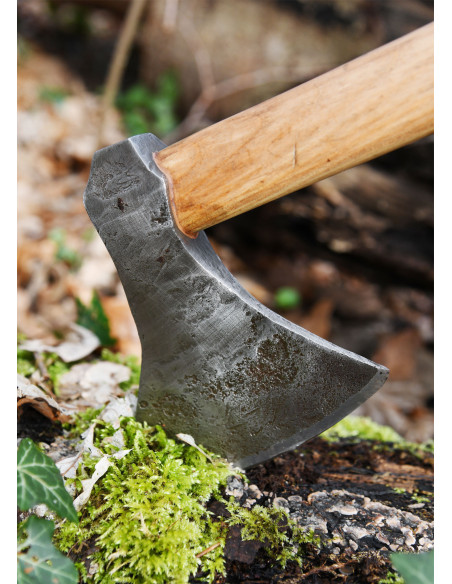 Ascia vichinga con acciaio forgiato a...