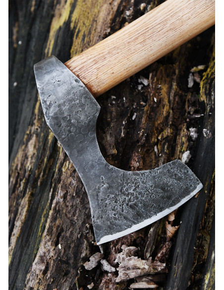 Ascia vichinga con acciaio forgiato a...